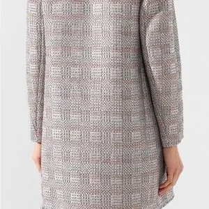 ジャケット・アウター \"EMPORIO ARMANI\" tweed coat Single-breasted coat in a chevron wool tweed | Emporio Armani